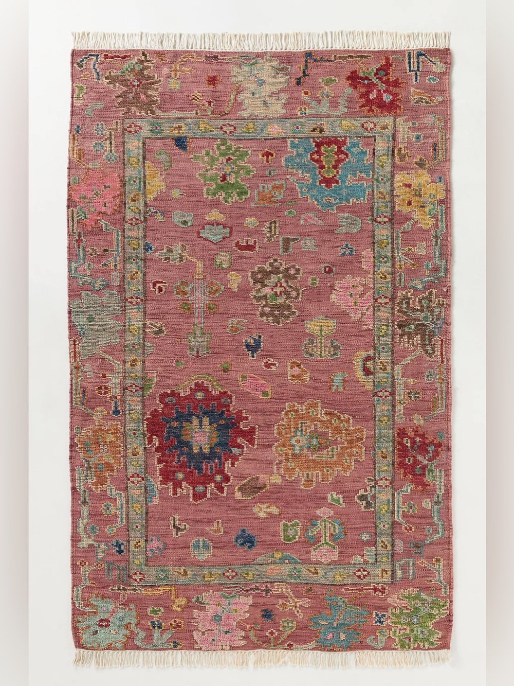 Anthropologie Perry Wool Hand-Knotted Persian-Inspired Rug 3 x 5